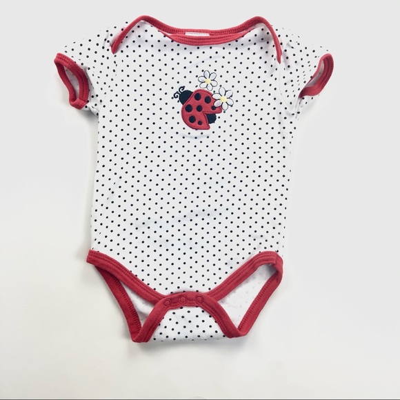 Chickpea “ladybug” polka dot onesie - Picture 2 of 4